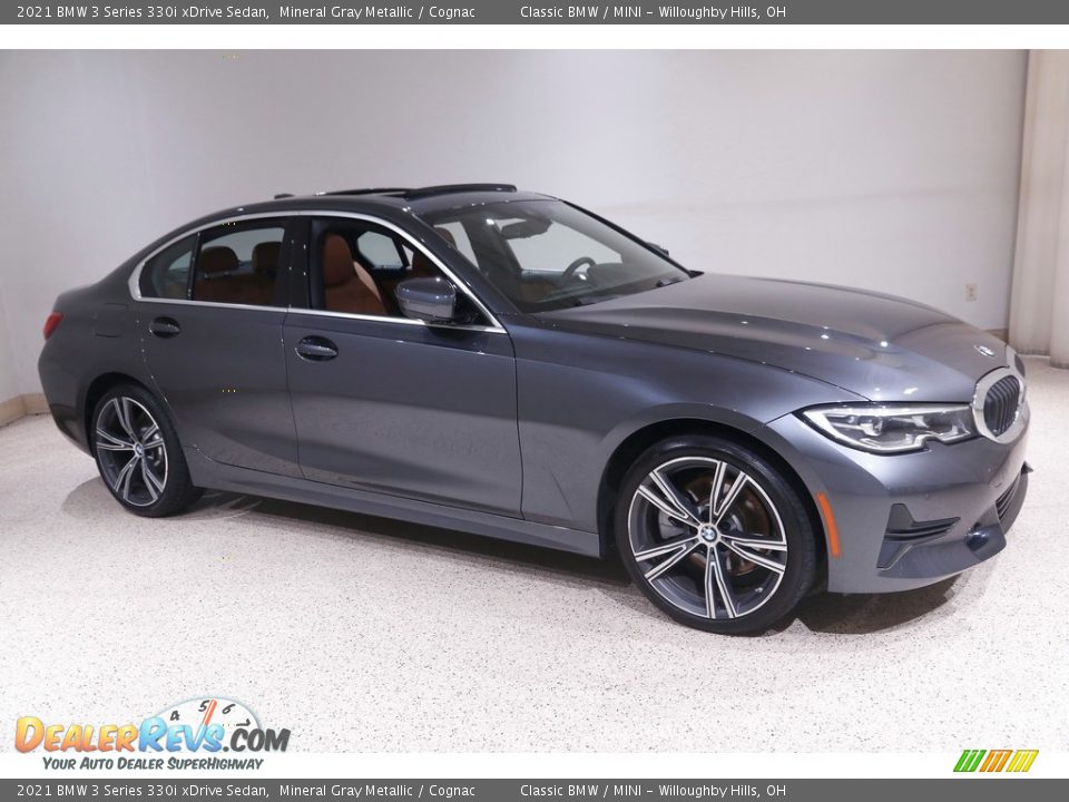 2021 BMW 3 Series 330i xDrive Sedan Mineral Gray Metallic / Cognac Photo #1