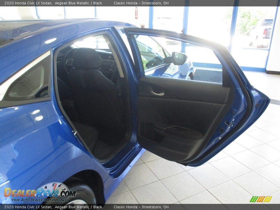2020 Honda Civic LX Sedan Aegean Blue Metallic / Black Photo #20