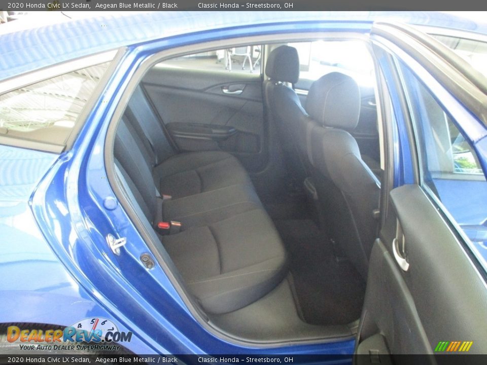 2020 Honda Civic LX Sedan Aegean Blue Metallic / Black Photo #21