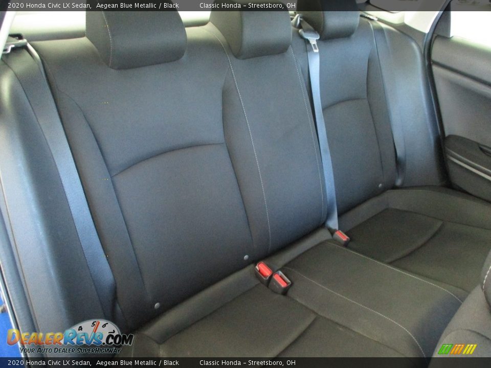 2020 Honda Civic LX Sedan Aegean Blue Metallic / Black Photo #22