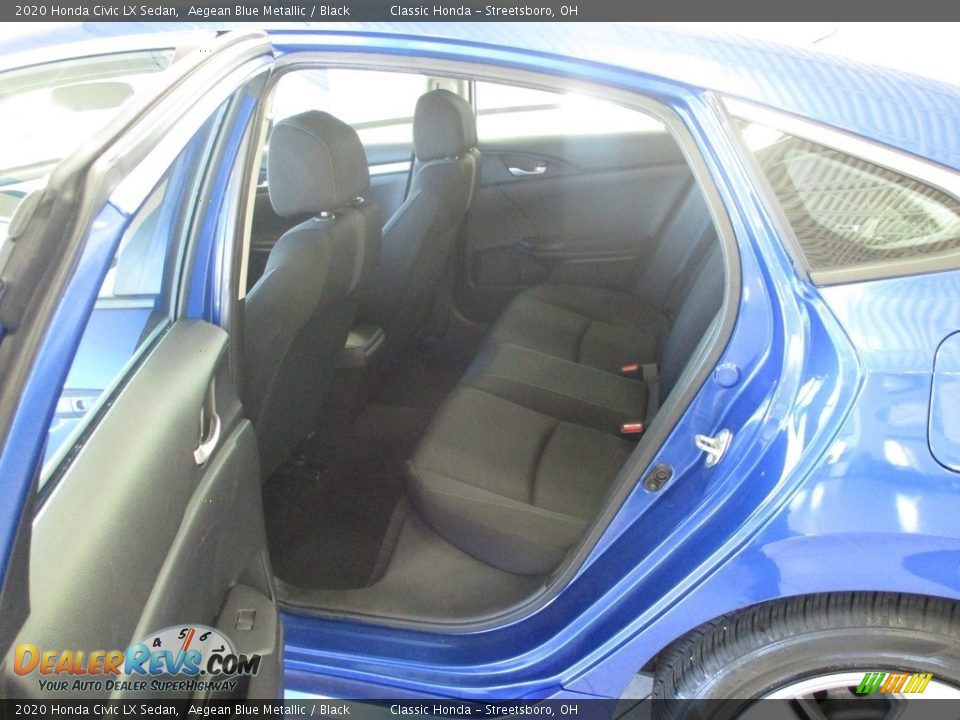 2020 Honda Civic LX Sedan Aegean Blue Metallic / Black Photo #24
