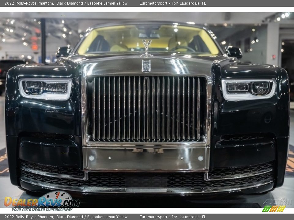 2022 Rolls-Royce Phantom Black Diamond / Bespoke Lemon Yellow Photo #8