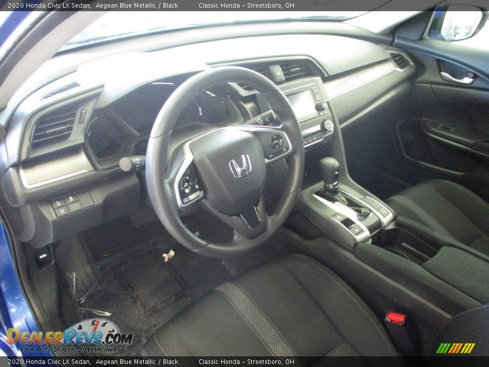 2020 Honda Civic LX Sedan Aegean Blue Metallic / Black Photo #29