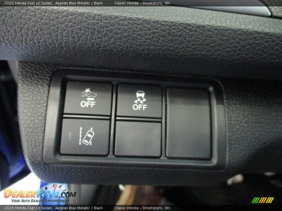 2020 Honda Civic LX Sedan Aegean Blue Metallic / Black Photo #30