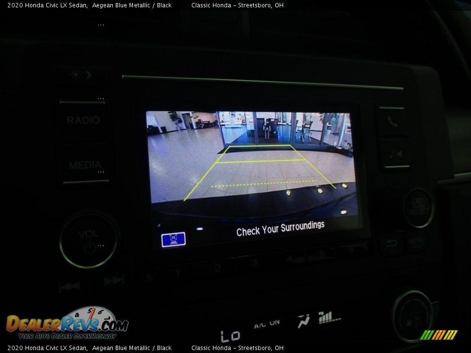 2020 Honda Civic LX Sedan Aegean Blue Metallic / Black Photo #36