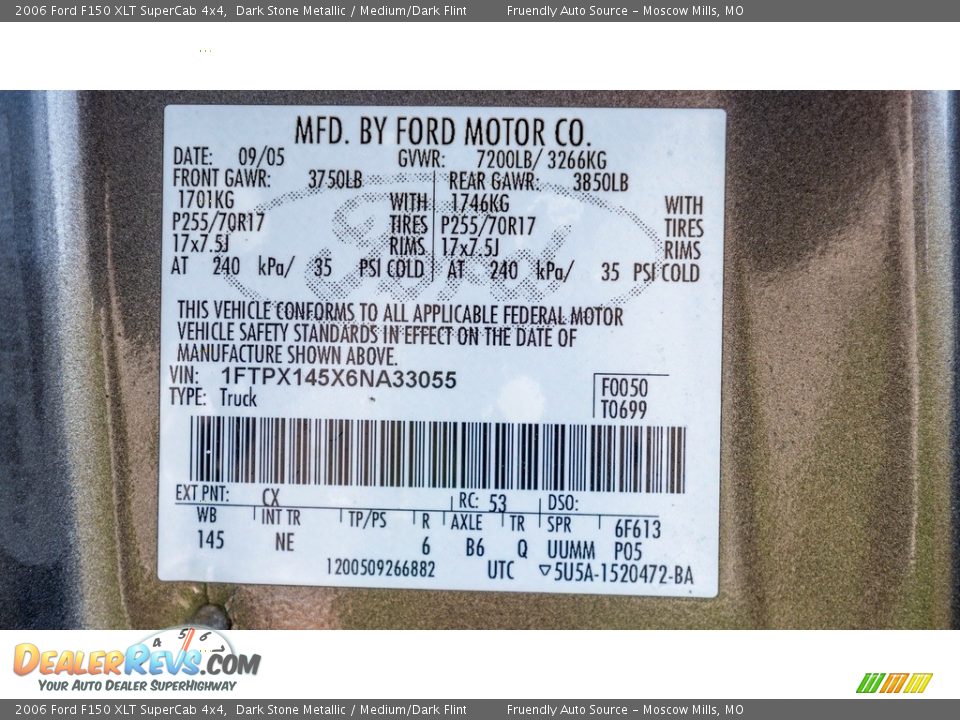 2006 Ford F150 XLT SuperCab 4x4 Dark Stone Metallic / Medium/Dark Flint Photo #26