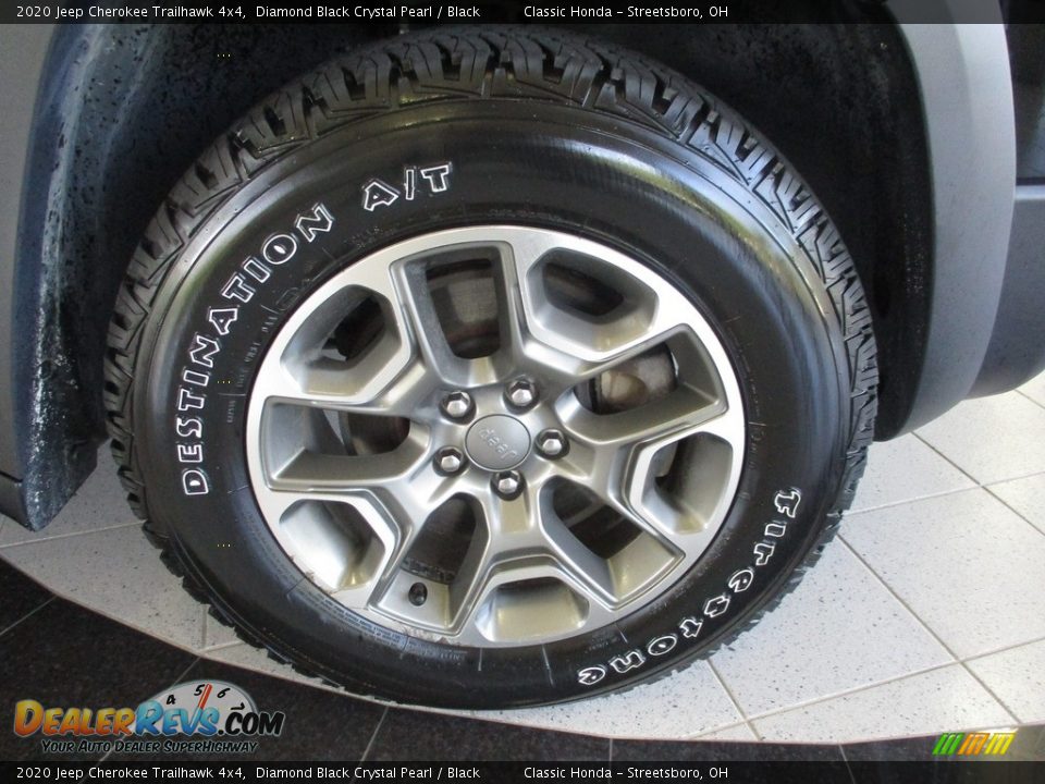 2020 Jeep Cherokee Trailhawk 4x4 Diamond Black Crystal Pearl / Black Photo #5