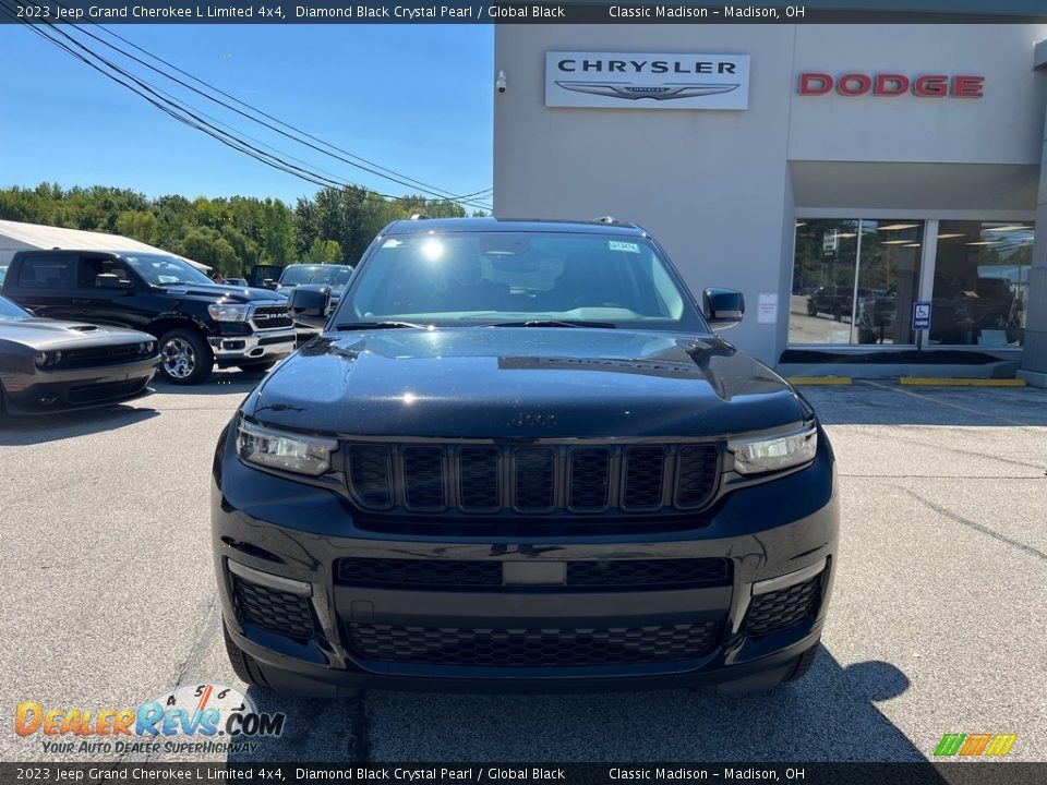2023 Jeep Grand Cherokee L Limited 4x4 Diamond Black Crystal Pearl / Global Black Photo #8