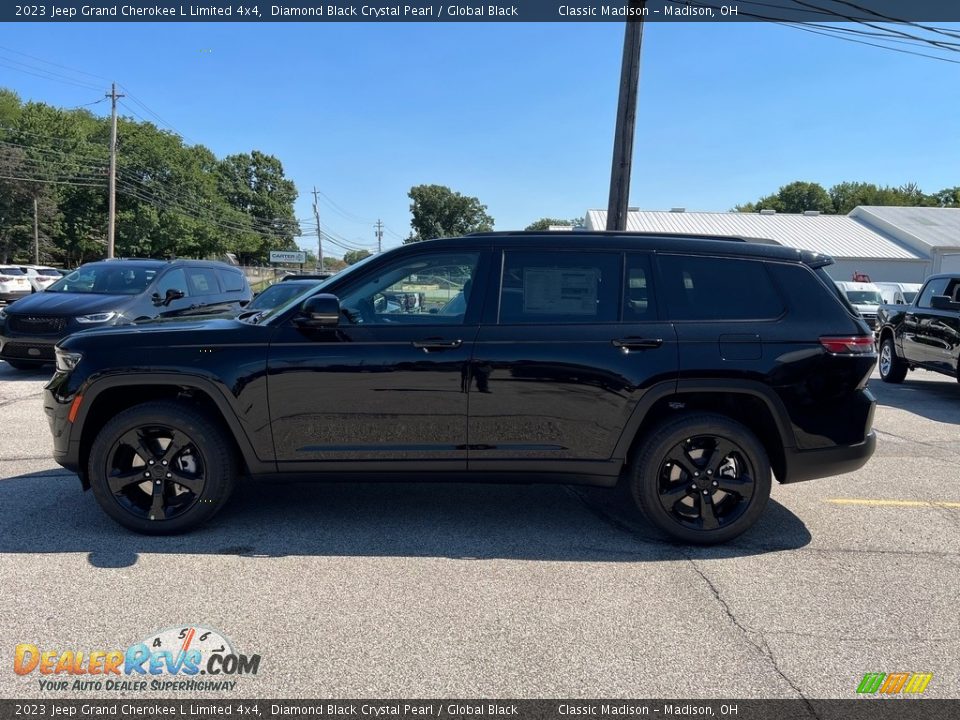 2023 Jeep Grand Cherokee L Limited 4x4 Diamond Black Crystal Pearl / Global Black Photo #9