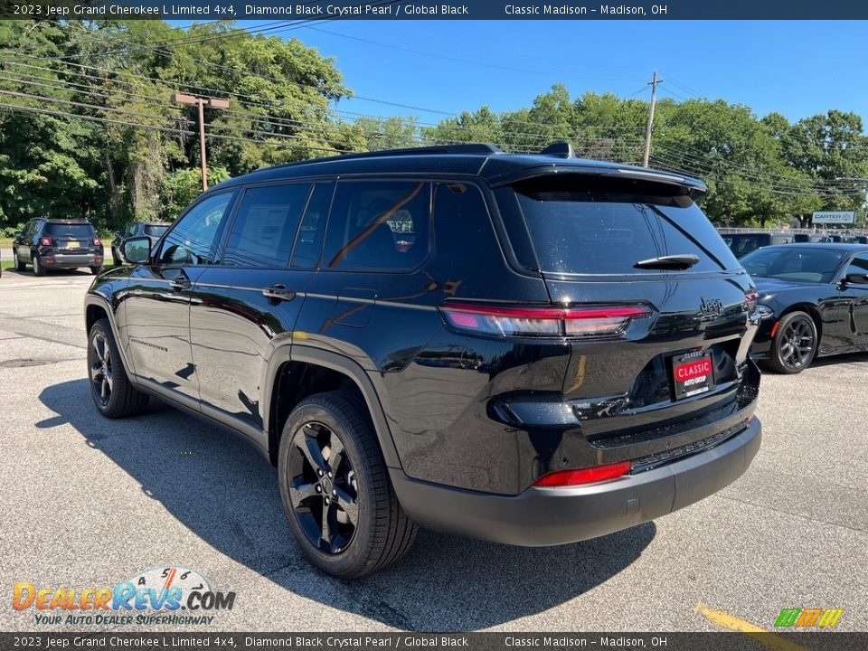 2023 Jeep Grand Cherokee L Limited 4x4 Diamond Black Crystal Pearl / Global Black Photo #10