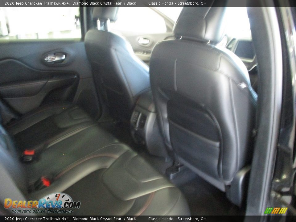 2020 Jeep Cherokee Trailhawk 4x4 Diamond Black Crystal Pearl / Black Photo #19