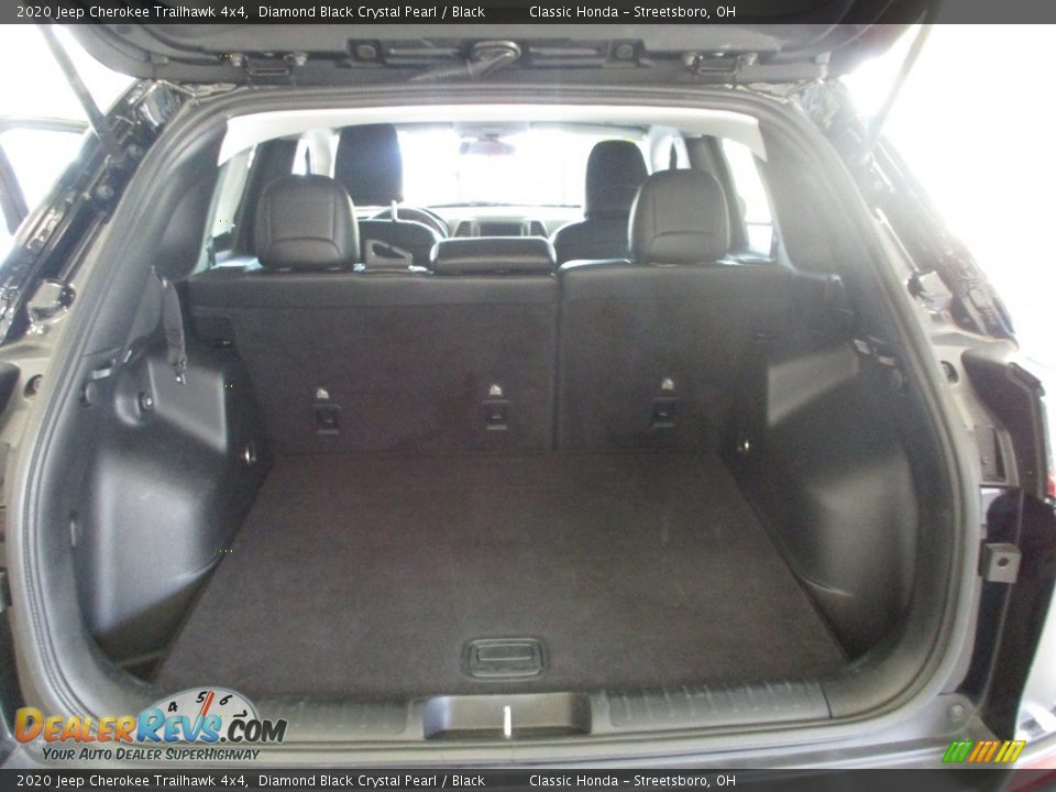 2020 Jeep Cherokee Trailhawk 4x4 Diamond Black Crystal Pearl / Black Photo #21