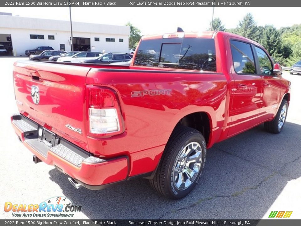 2022 Ram 1500 Big Horn Crew Cab 4x4 Flame Red / Black Photo #5