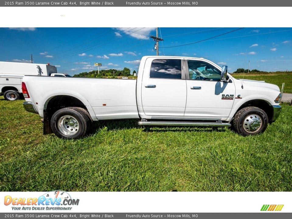 2015 Ram 3500 Laramie Crew Cab 4x4 Bright White / Black Photo #2