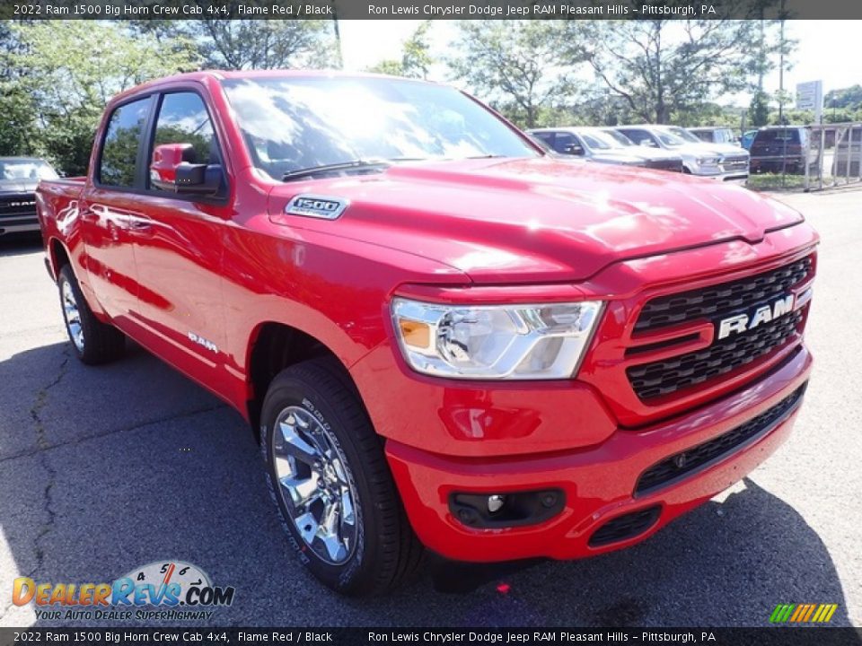 2022 Ram 1500 Big Horn Crew Cab 4x4 Flame Red / Black Photo #7