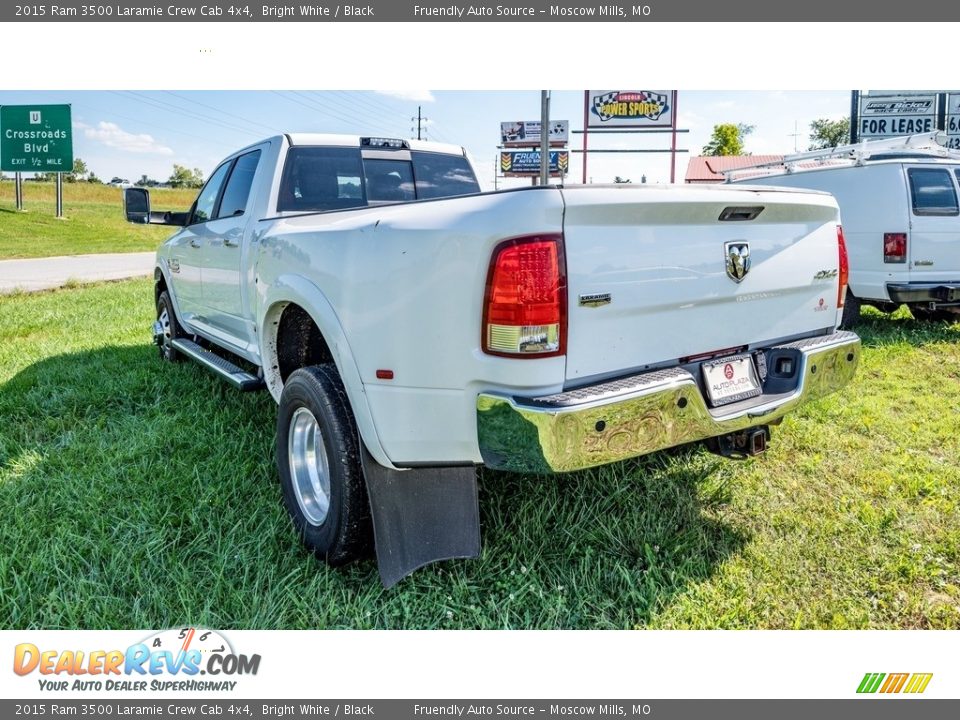 2015 Ram 3500 Laramie Crew Cab 4x4 Bright White / Black Photo #6