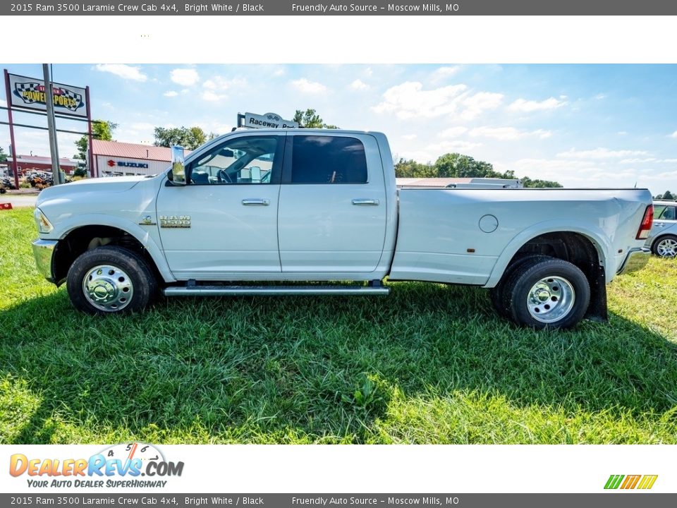 2015 Ram 3500 Laramie Crew Cab 4x4 Bright White / Black Photo #7