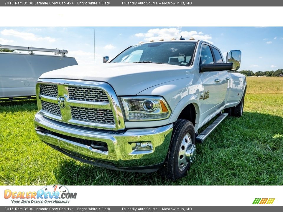 2015 Ram 3500 Laramie Crew Cab 4x4 Bright White / Black Photo #8