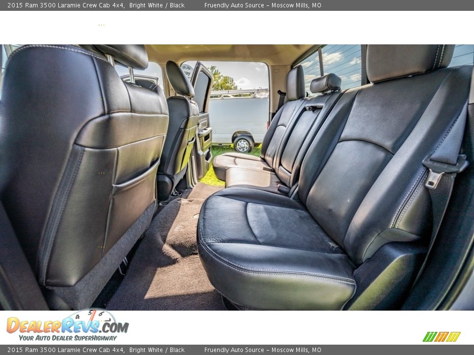 Rear Seat of 2015 Ram 3500 Laramie Crew Cab 4x4 Photo #13