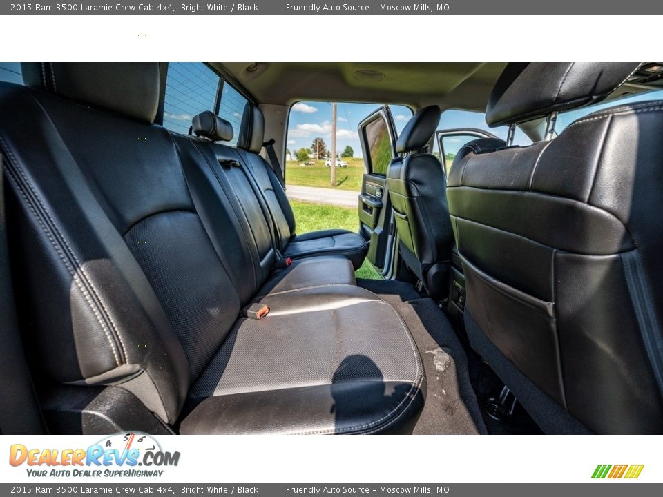 Rear Seat of 2015 Ram 3500 Laramie Crew Cab 4x4 Photo #15
