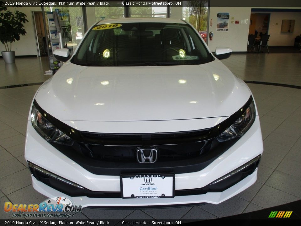 2019 Honda Civic LX Sedan Platinum White Pearl / Black Photo #2