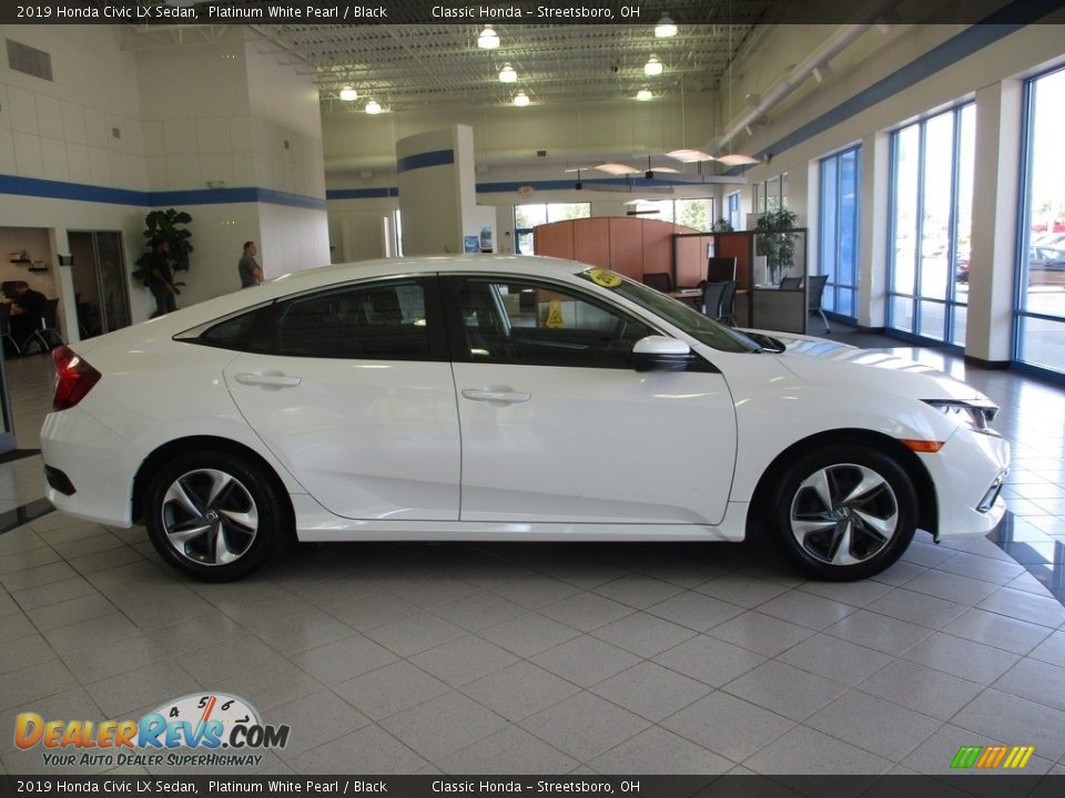 2019 Honda Civic LX Sedan Platinum White Pearl / Black Photo #4