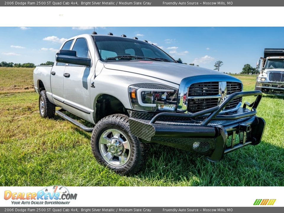 2006 Dodge Ram 2500 ST Quad Cab 4x4 Bright Silver Metallic / Medium Slate Gray Photo #1