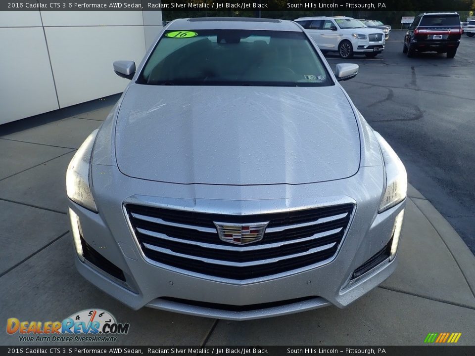 2016 Cadillac CTS 3.6 Performace AWD Sedan Radiant Silver Metallic / Jet Black/Jet Black Photo #9