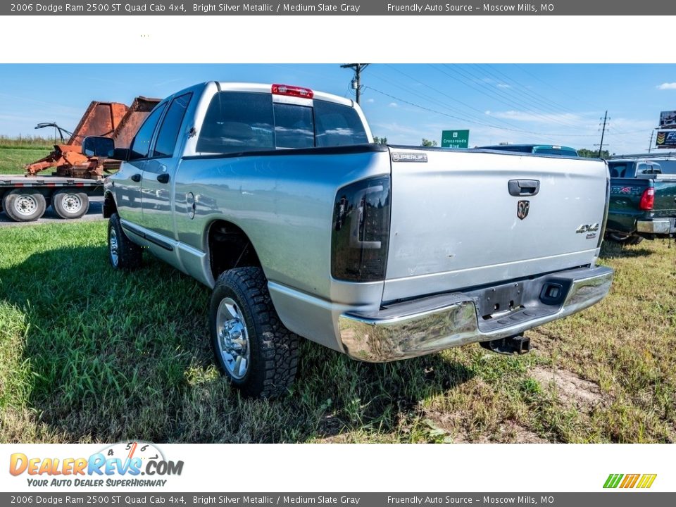 2006 Dodge Ram 2500 ST Quad Cab 4x4 Bright Silver Metallic / Medium Slate Gray Photo #6