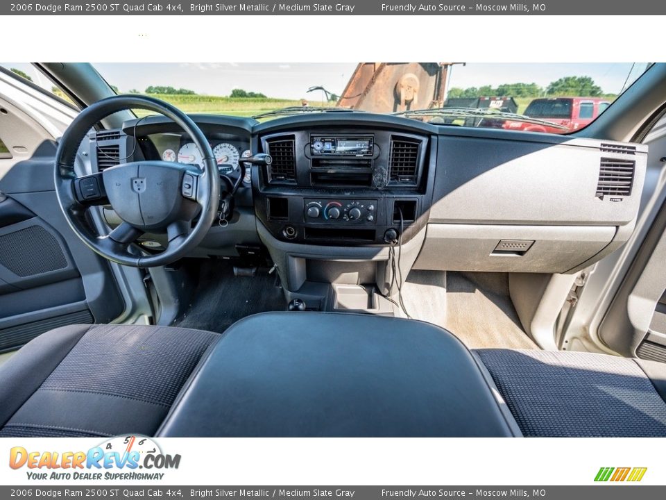 2006 Dodge Ram 2500 ST Quad Cab 4x4 Bright Silver Metallic / Medium Slate Gray Photo #26