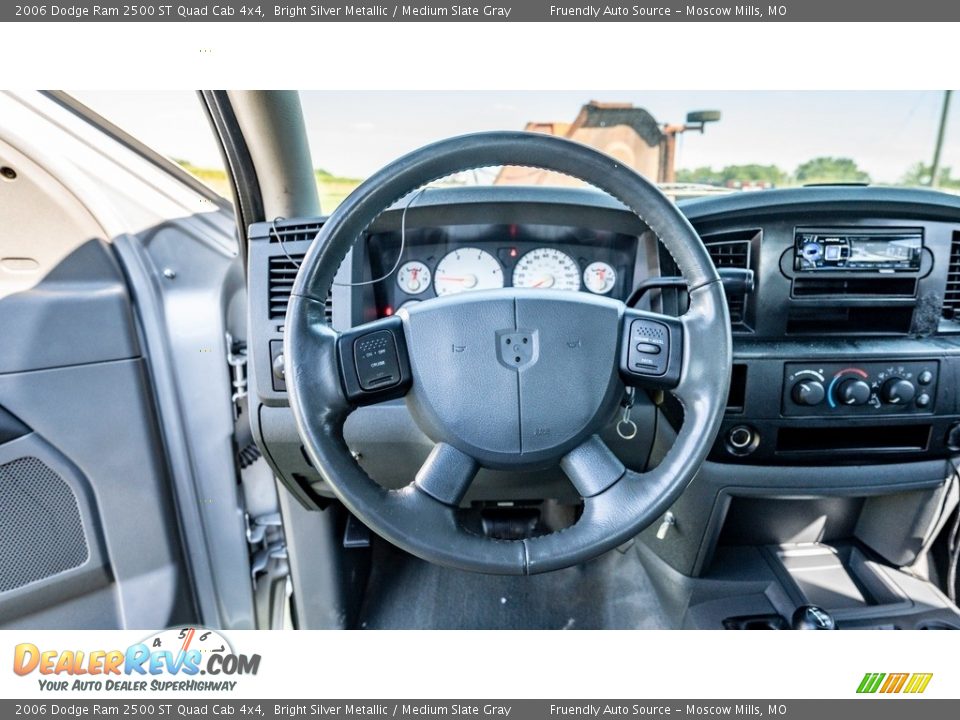 2006 Dodge Ram 2500 ST Quad Cab 4x4 Bright Silver Metallic / Medium Slate Gray Photo #27