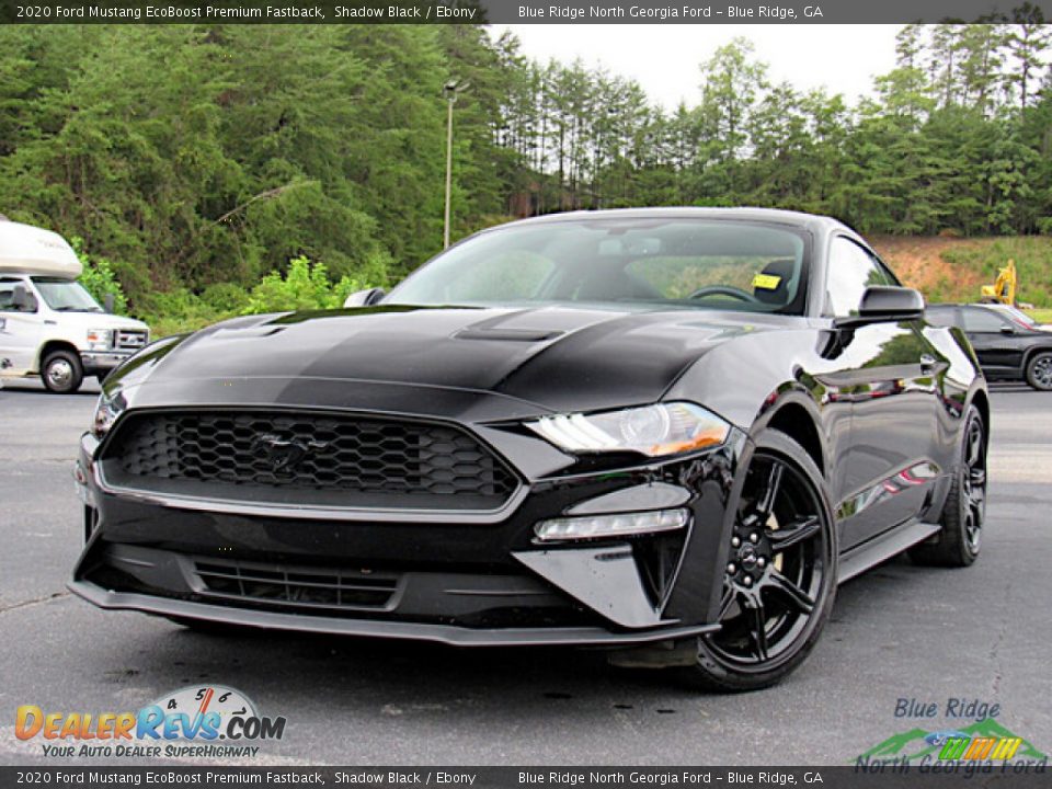 Front 3/4 View of 2020 Ford Mustang EcoBoost Premium Fastback Photo #1