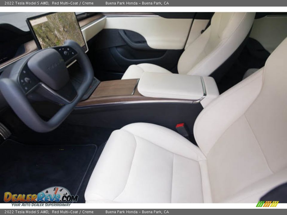 Creme Interior - 2022 Tesla Model S AWD Photo #3