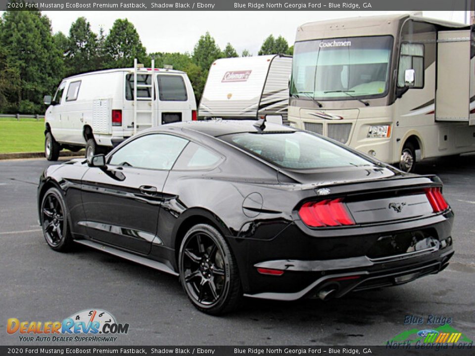 2020 Ford Mustang EcoBoost Premium Fastback Shadow Black / Ebony Photo #3