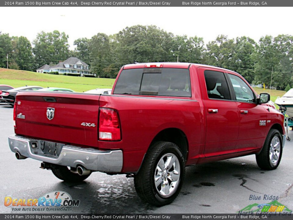 2014 Ram 1500 Big Horn Crew Cab 4x4 Deep Cherry Red Crystal Pearl / Black/Diesel Gray Photo #5