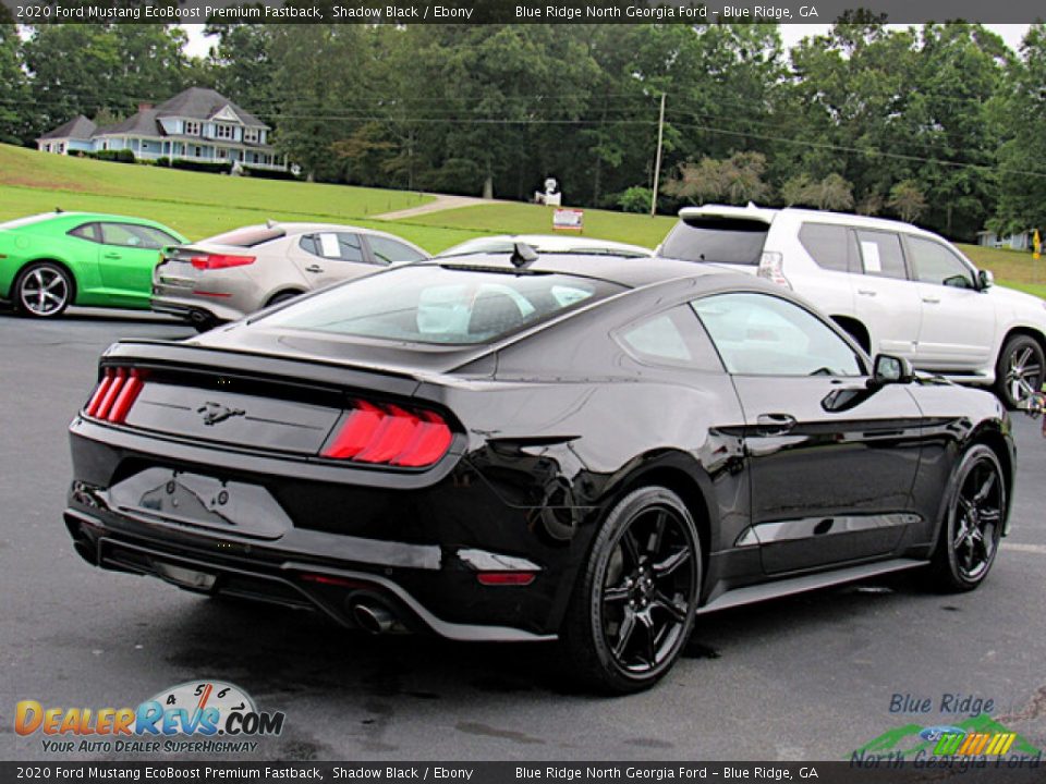 2020 Ford Mustang EcoBoost Premium Fastback Shadow Black / Ebony Photo #5