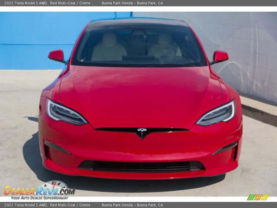Red Multi-Coat 2022 Tesla Model S AWD Photo #7