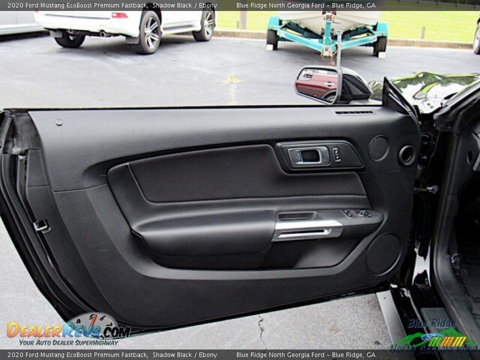 Door Panel of 2020 Ford Mustang EcoBoost Premium Fastback Photo #10