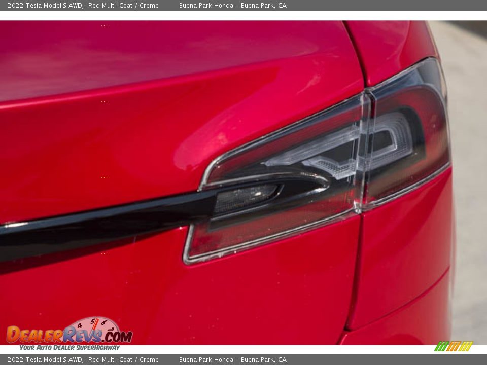 2022 Tesla Model S AWD Red Multi-Coat / Creme Photo #11