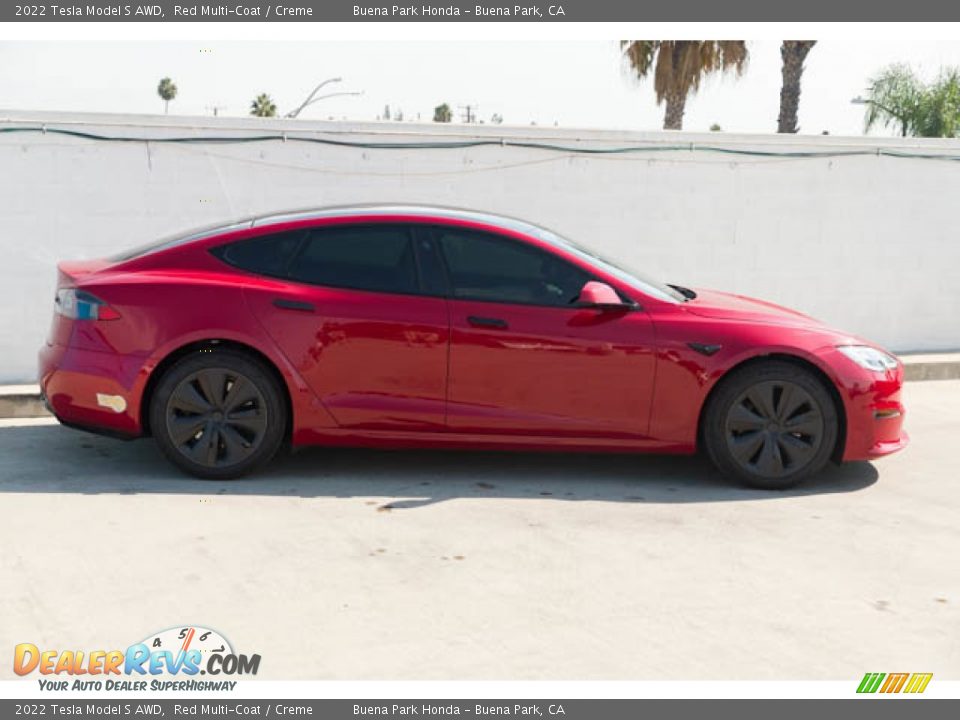 Red Multi-Coat 2022 Tesla Model S AWD Photo #12