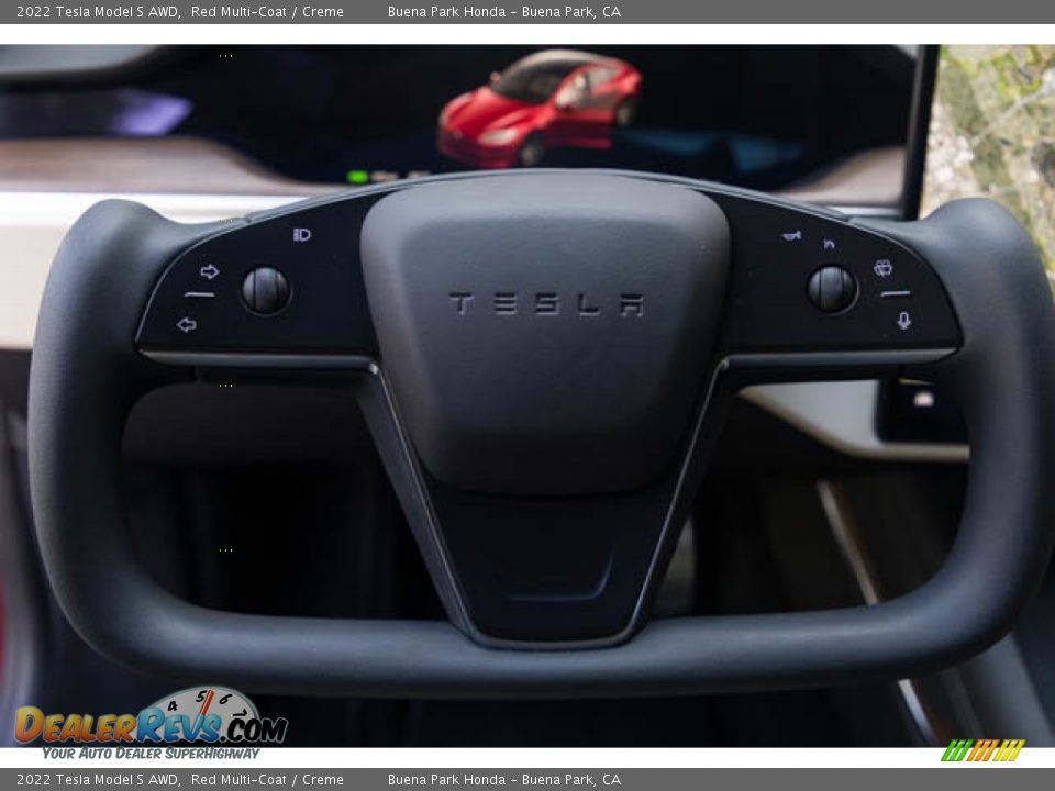 2022 Tesla Model S AWD Steering Wheel Photo #13