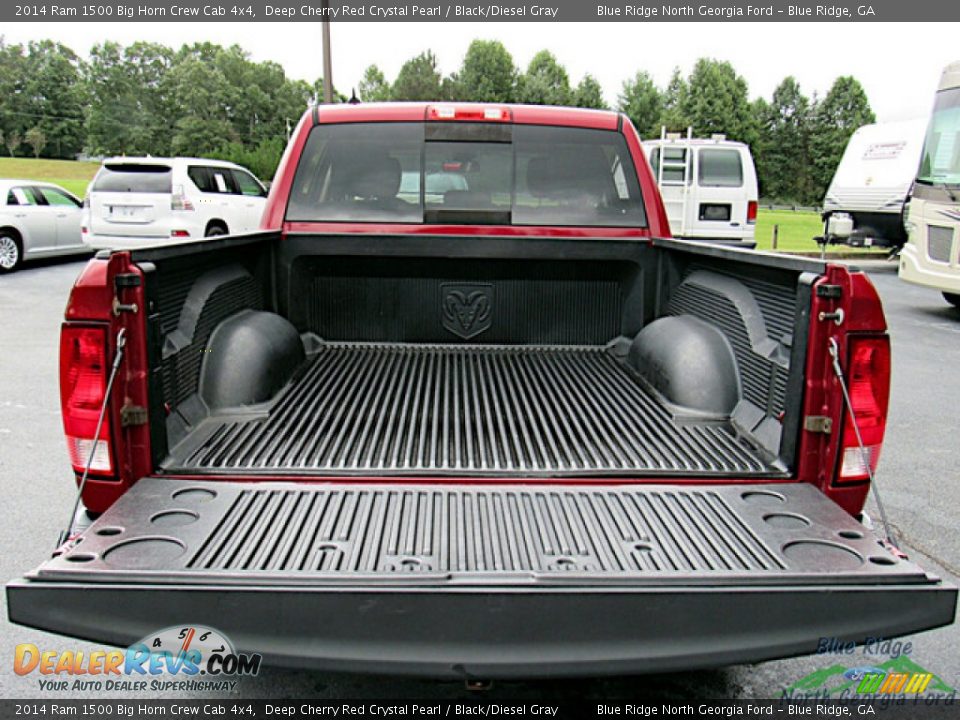 2014 Ram 1500 Big Horn Crew Cab 4x4 Deep Cherry Red Crystal Pearl / Black/Diesel Gray Photo #14