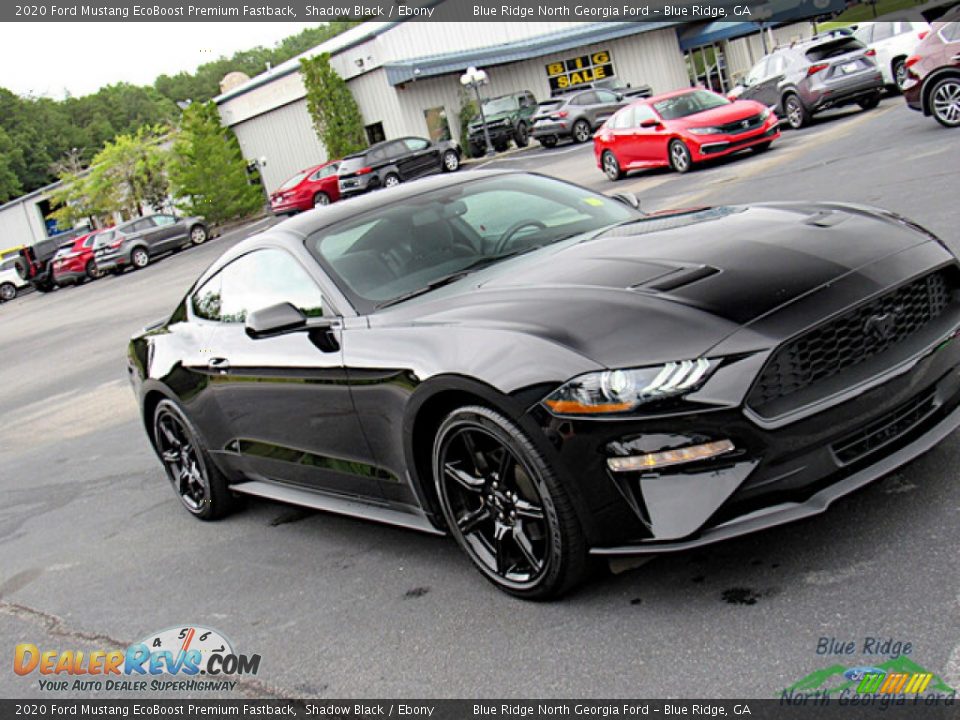 2020 Ford Mustang EcoBoost Premium Fastback Shadow Black / Ebony Photo #27