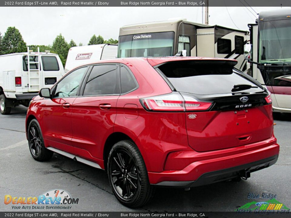 2022 Ford Edge ST-Line AWD Rapid Red Metallic / Ebony Photo #3