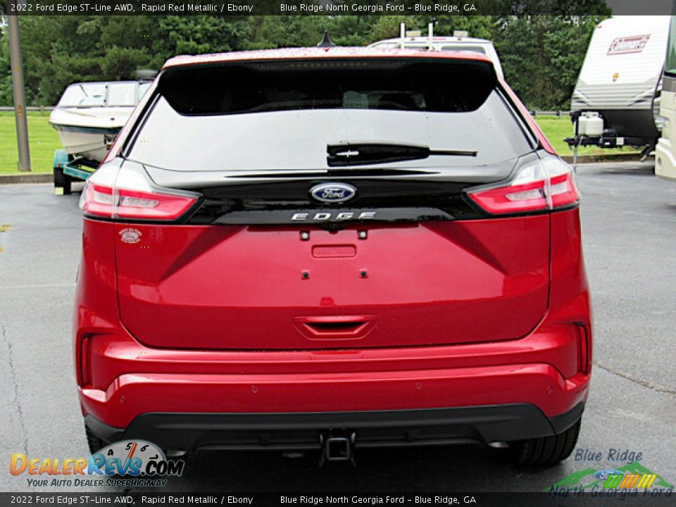 2022 Ford Edge ST-Line AWD Rapid Red Metallic / Ebony Photo #4