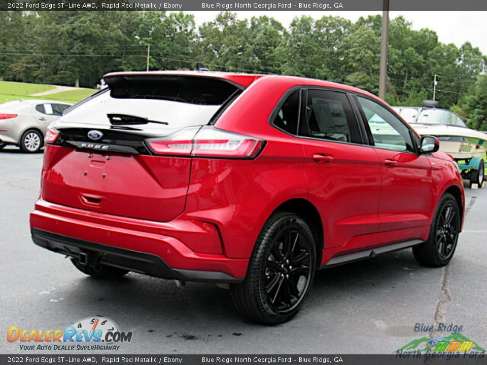 2022 Ford Edge ST-Line AWD Rapid Red Metallic / Ebony Photo #5