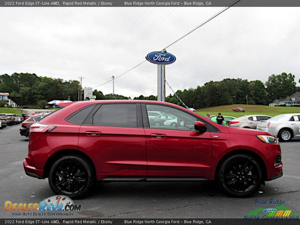 2022 Ford Edge ST-Line AWD Rapid Red Metallic / Ebony Photo #6