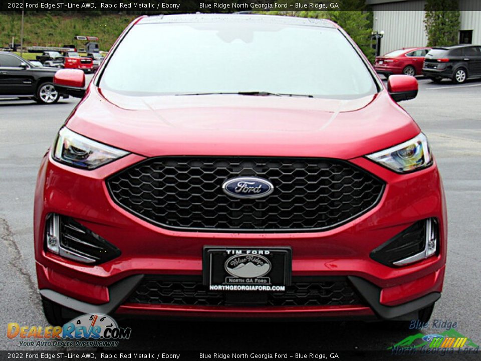 2022 Ford Edge ST-Line AWD Rapid Red Metallic / Ebony Photo #8
