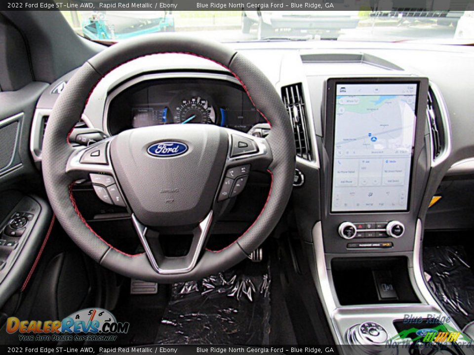 2022 Ford Edge ST-Line AWD Rapid Red Metallic / Ebony Photo #15