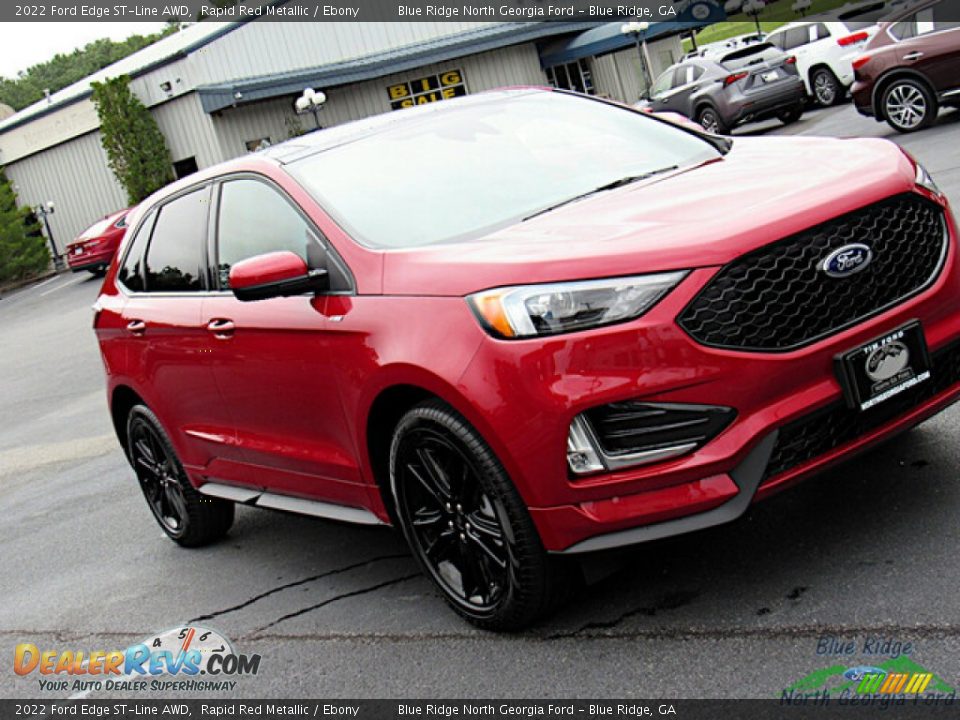 2022 Ford Edge ST-Line AWD Rapid Red Metallic / Ebony Photo #26